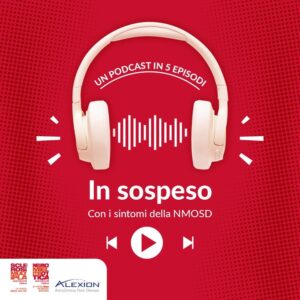 In Sospeso è il podcast di AISM e AINMO che racconta i sintomi della neuromielite ottica. Producer Rossella Pivanti